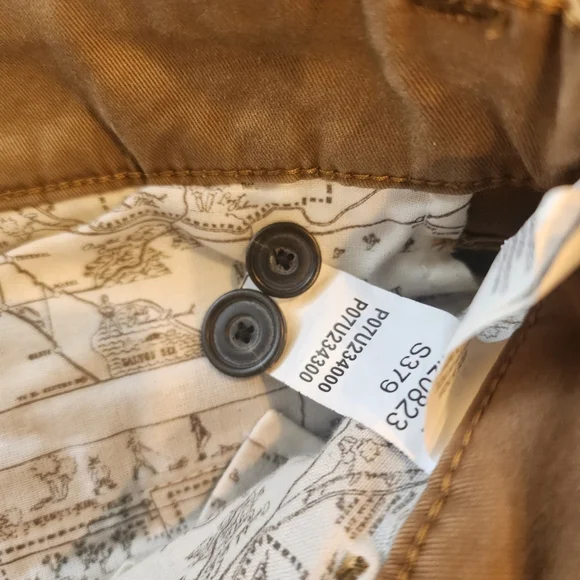 LUCKY BRAND, MENS NEW WITH TAGS,size 36- 121 slim Chino khaki tan pants,coolmax - Picture 5 of 16